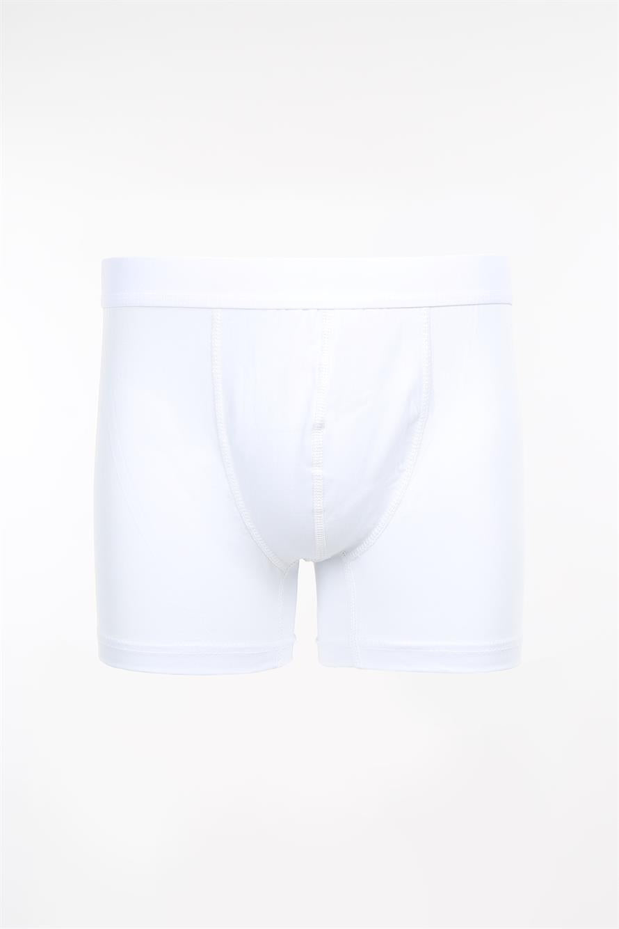 Flat Boxer White Cotton