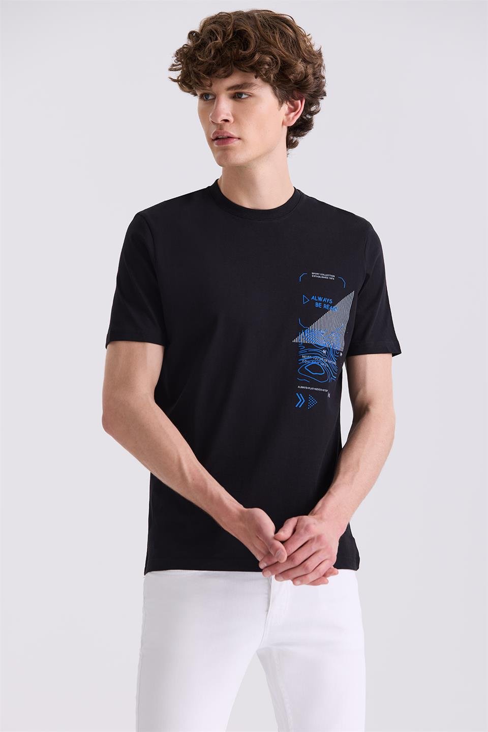 Slim Fit Round Collar T Shirt