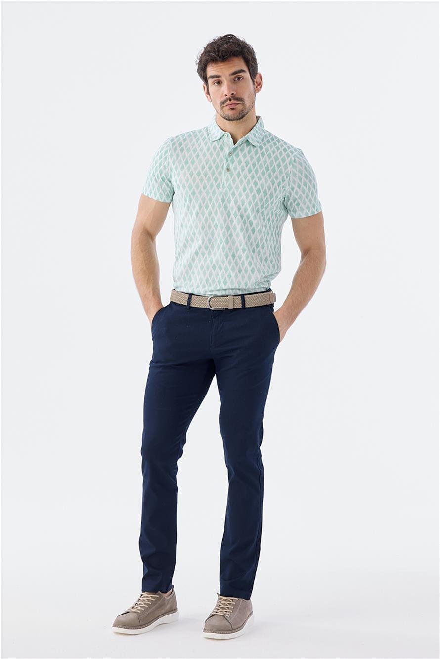 Navy Extra Slim Fit Sports Trousers With Side Pockets