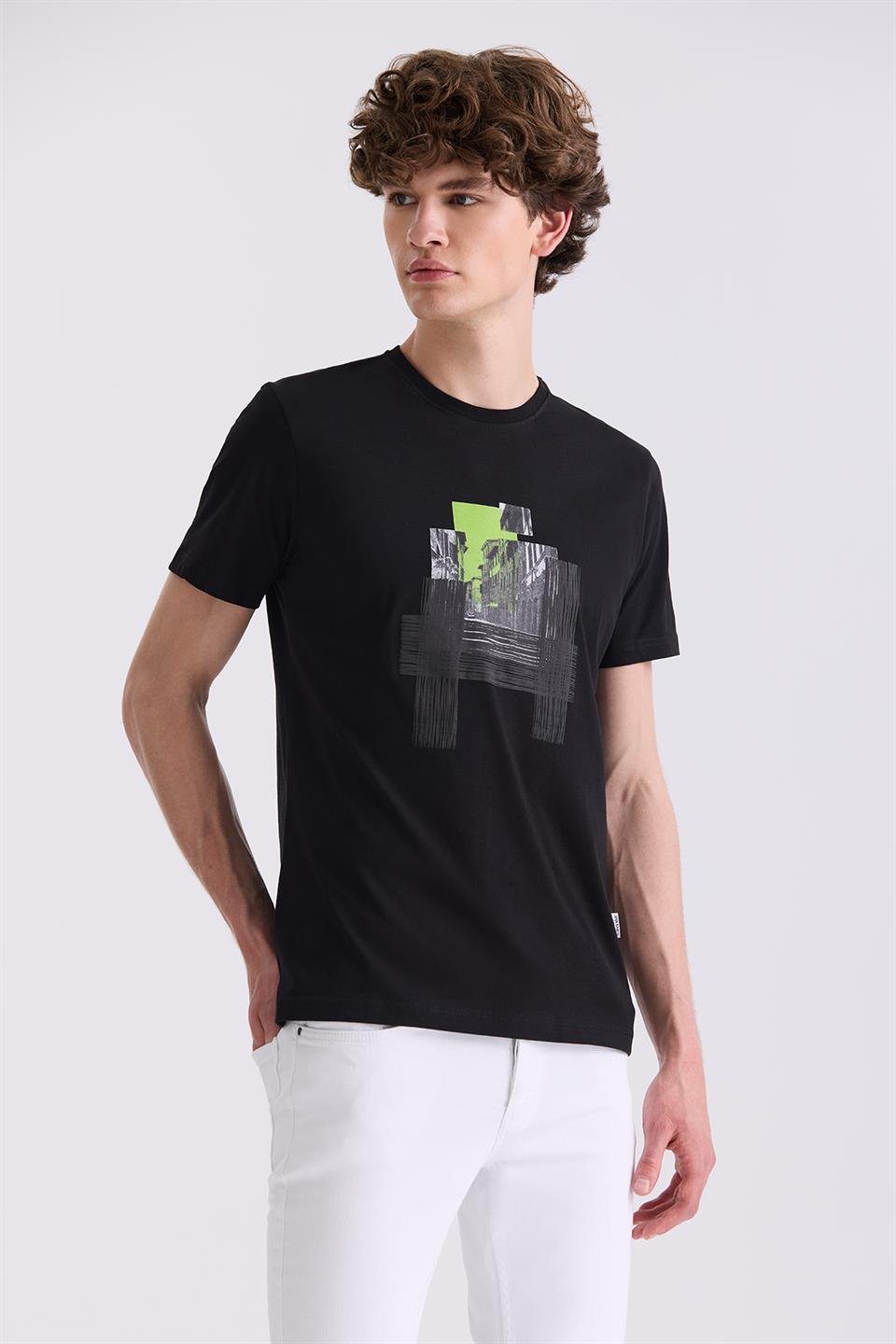 Slim Fit Round Collar T Shirt