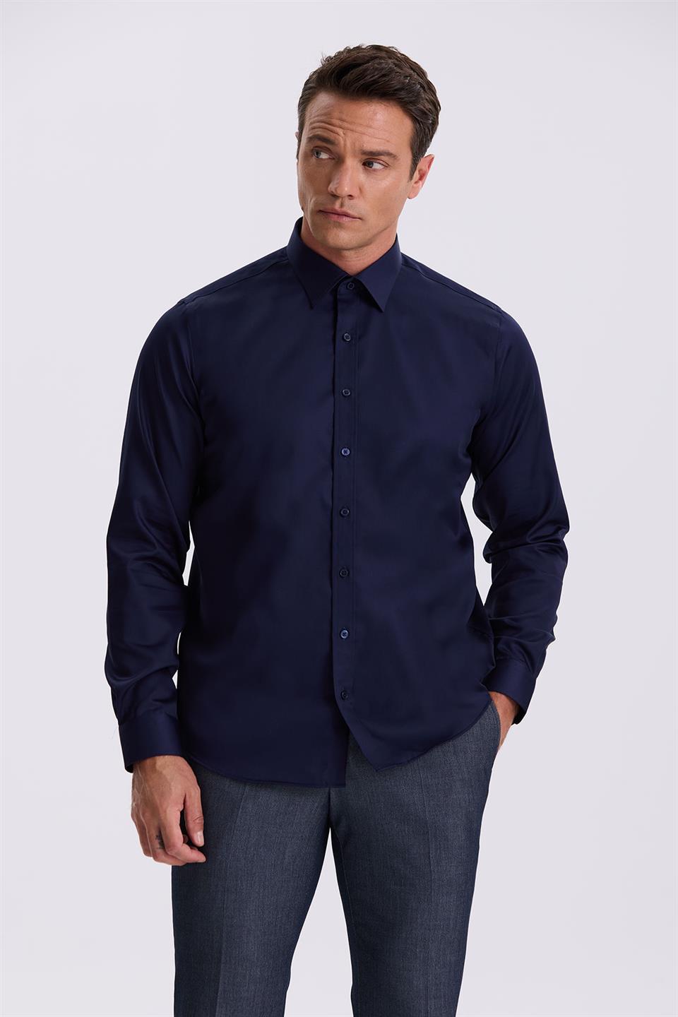 White Comfort 100% Cotton Non Iron Shirt That Doesn 'T Need A Thread