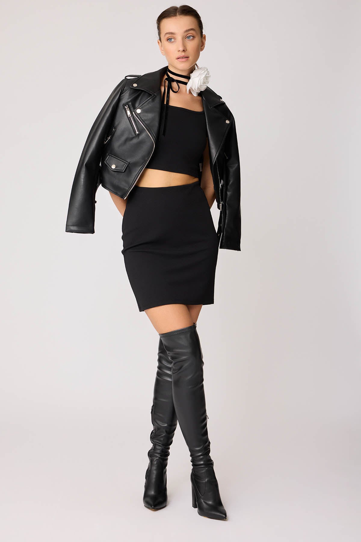 MINI-SKIRT WITH ELASTANE WAIST