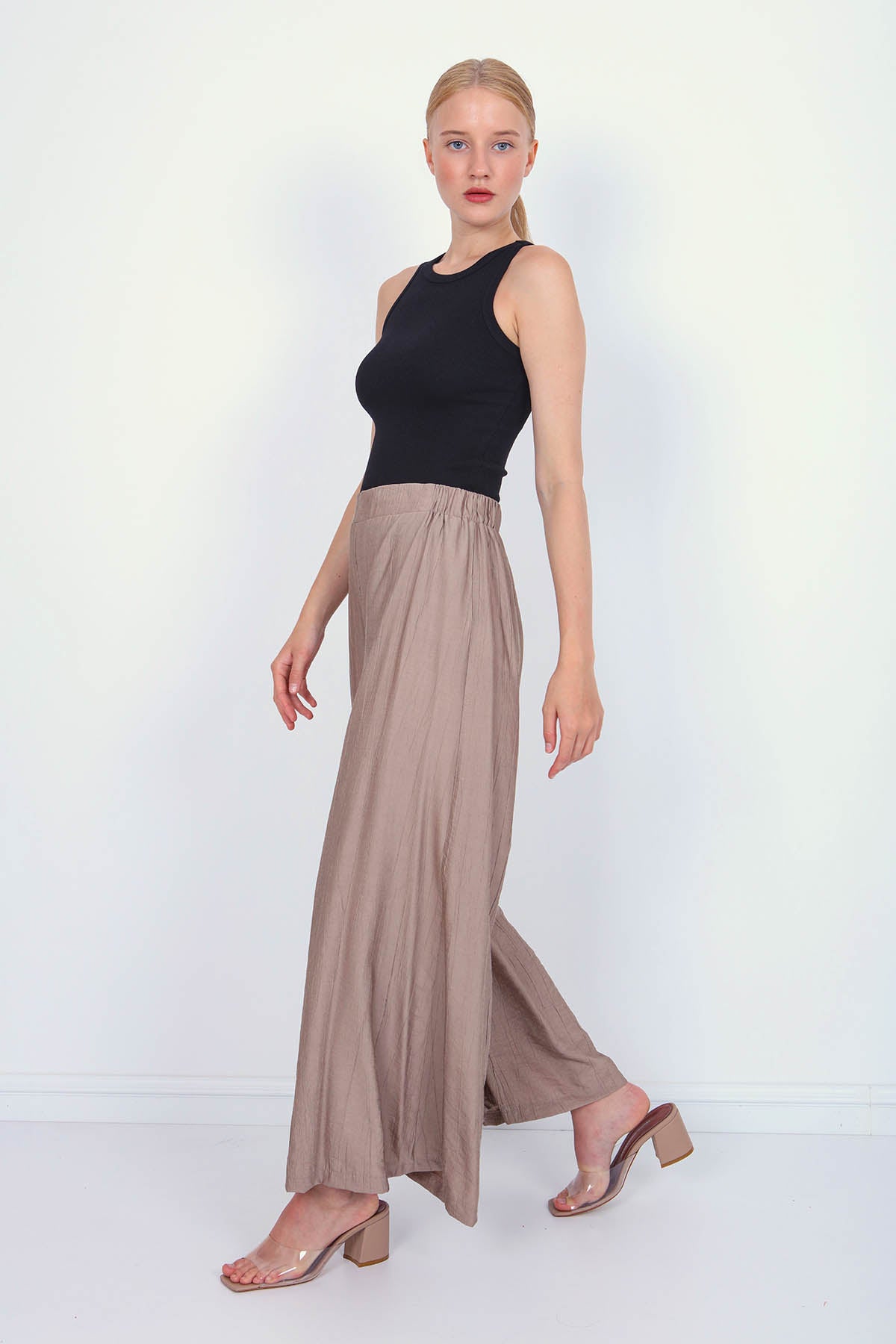 TROUSERS WITH ELASTANE WAIST