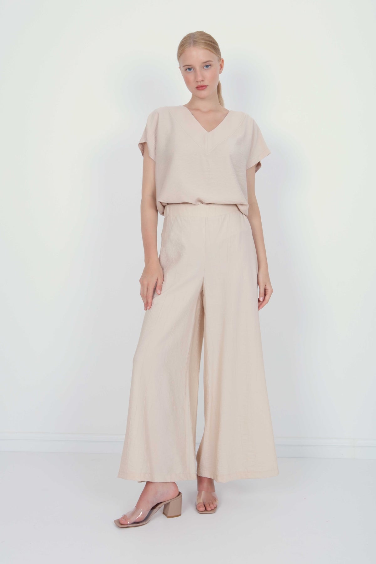 TROUSERS WITH ELASTANE WAIST