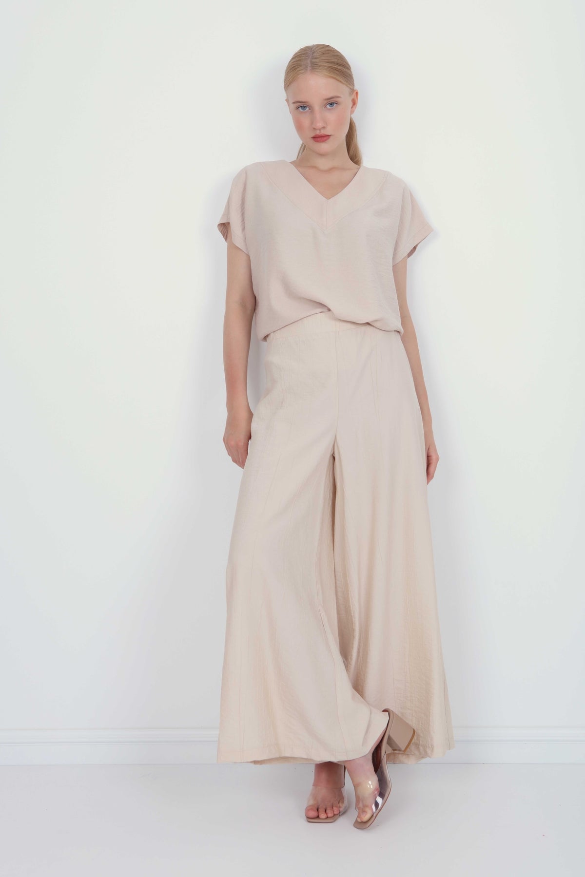 TROUSERS WITH ELASTANE WAIST