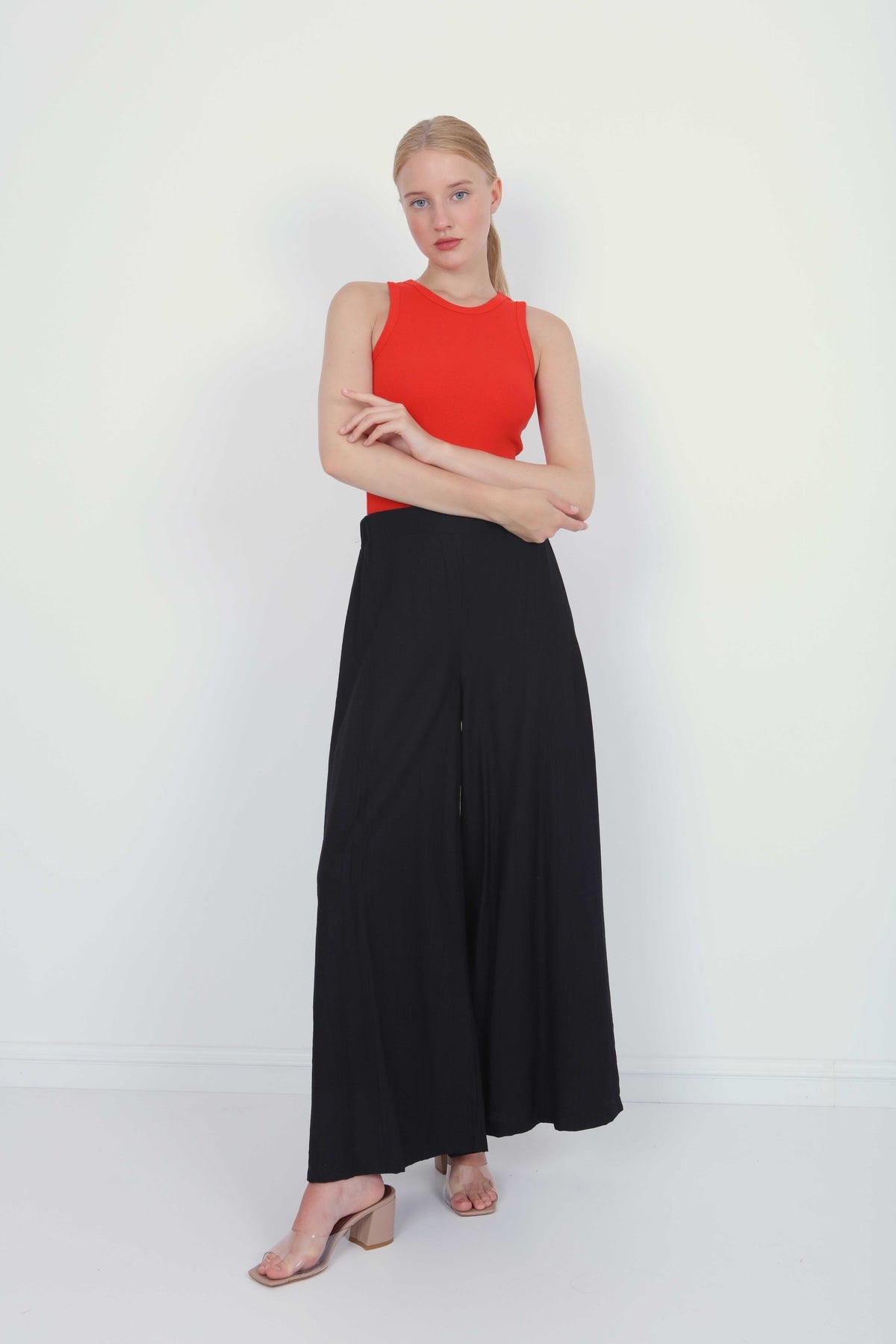 TROUSERS WITH ELASTANE WAIST