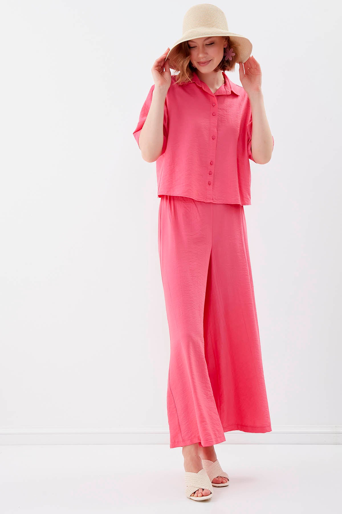 TROUSERS WITH ELASTANE WAIST