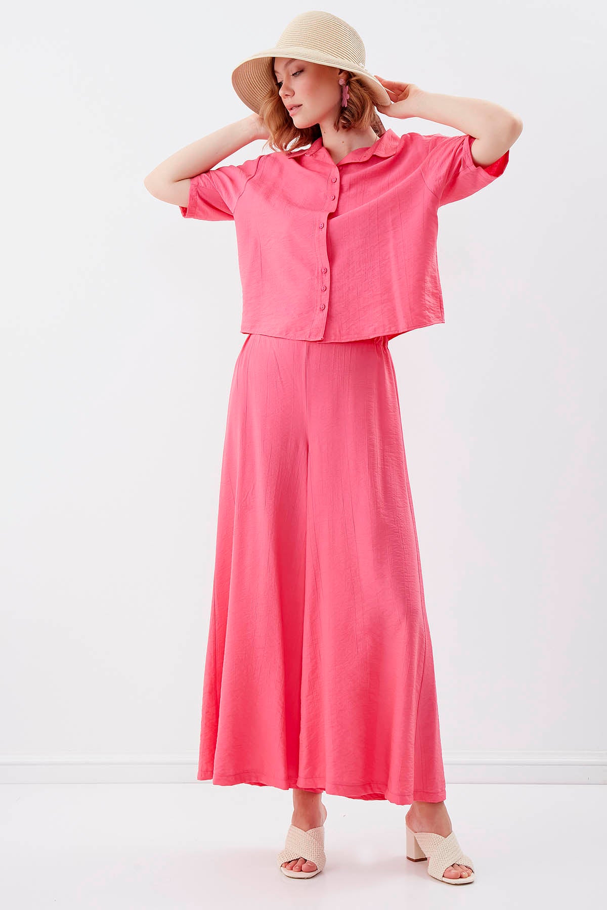TROUSERS WITH ELASTANE WAIST