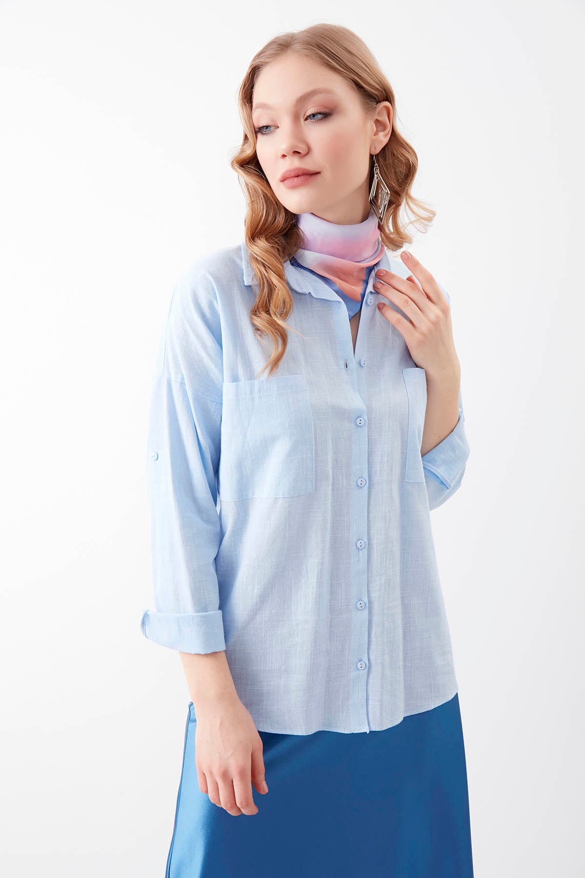 BASIC COMFY FRONT POCKET SHIRT