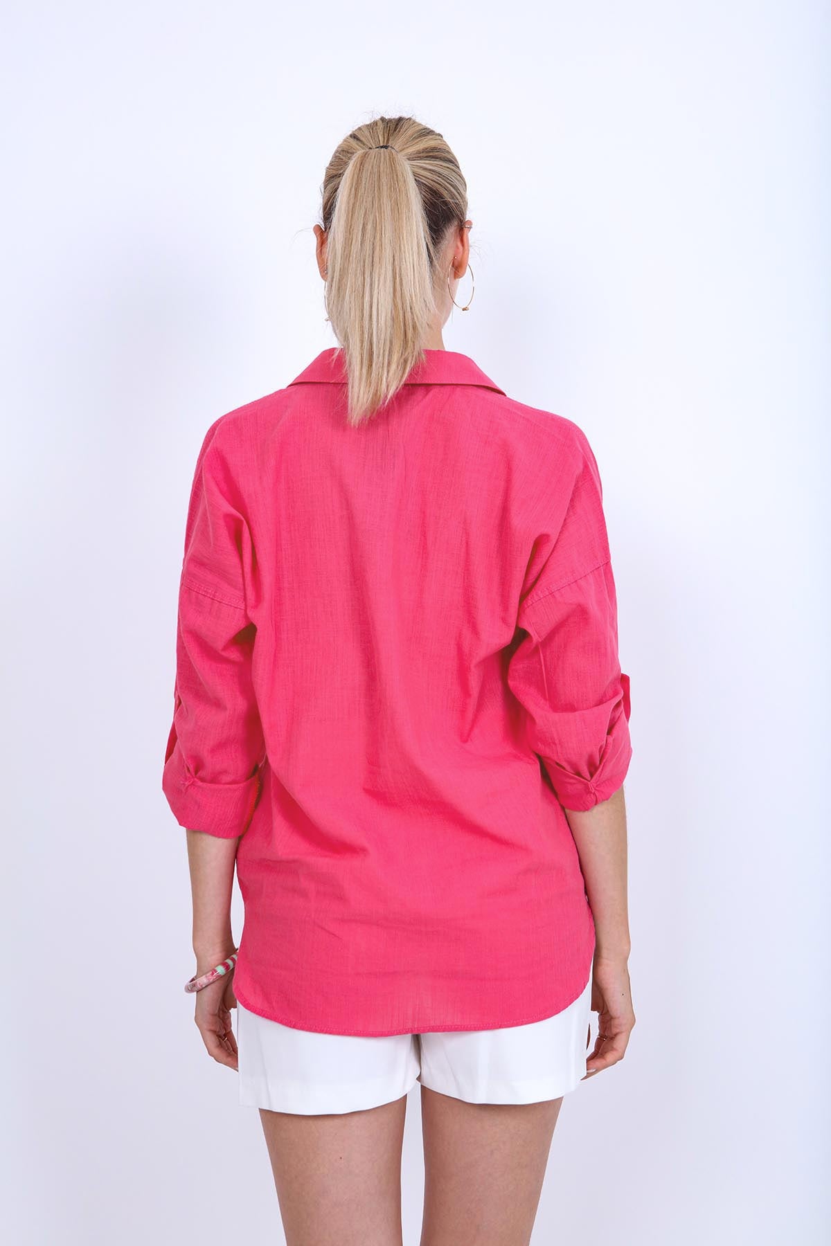BASIC COMFY FRONT POCKET SHIRT