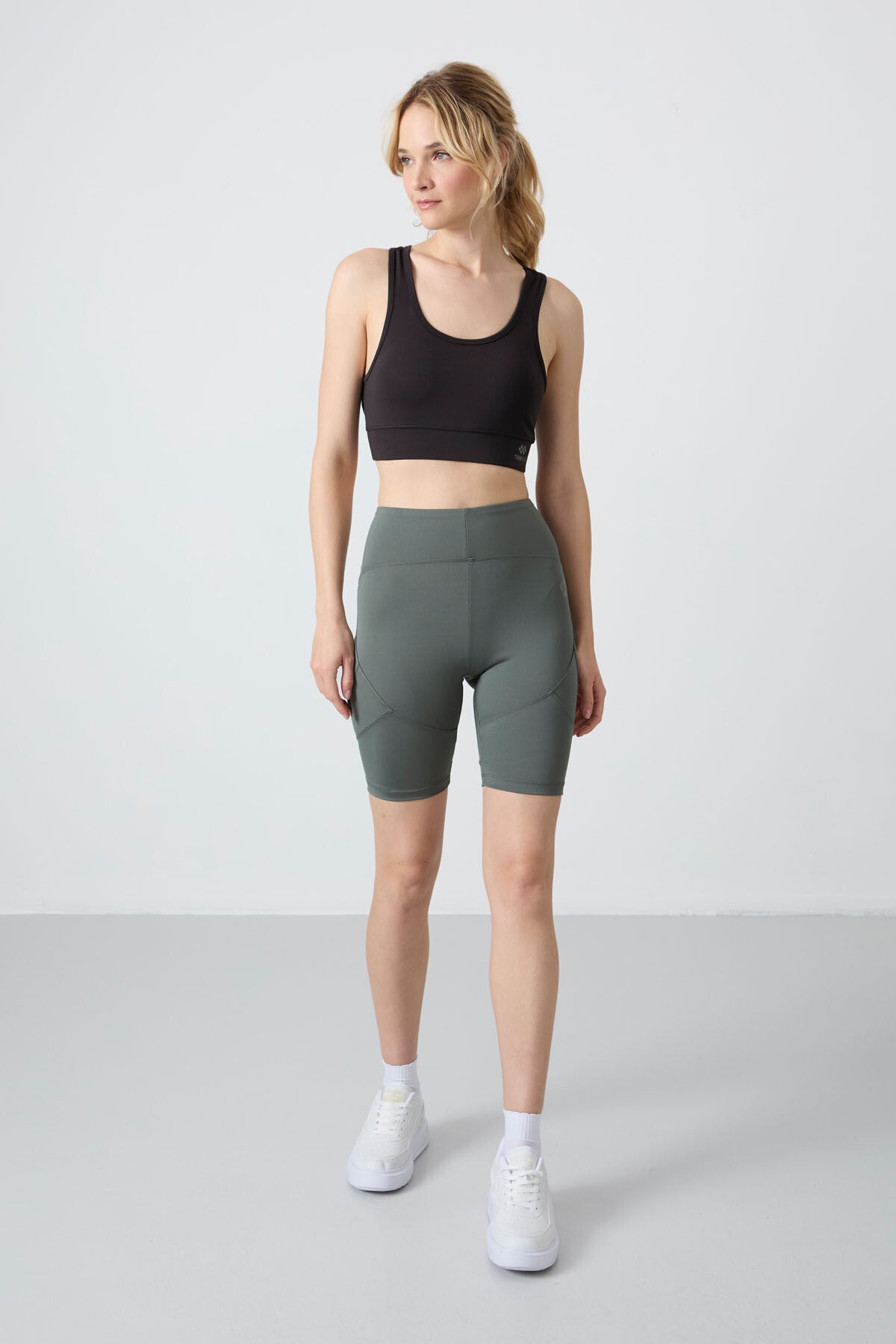 Rights Polyester Flexible Standard Fit Performance Women's Biker Tights - 91013