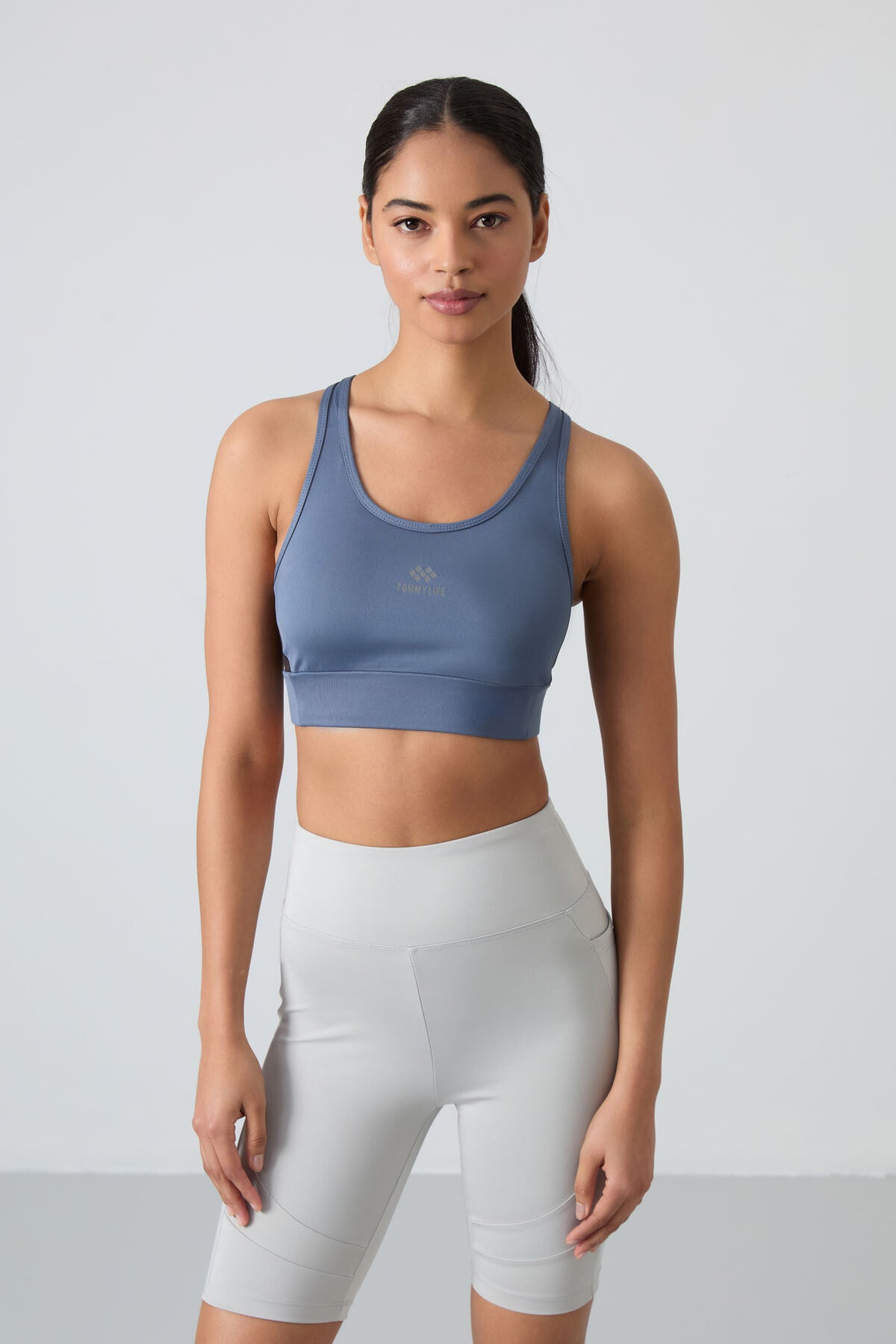 Petrol Cross Back Detailed Slim Fit U Collar Padded Women's Sports Bra - 97121