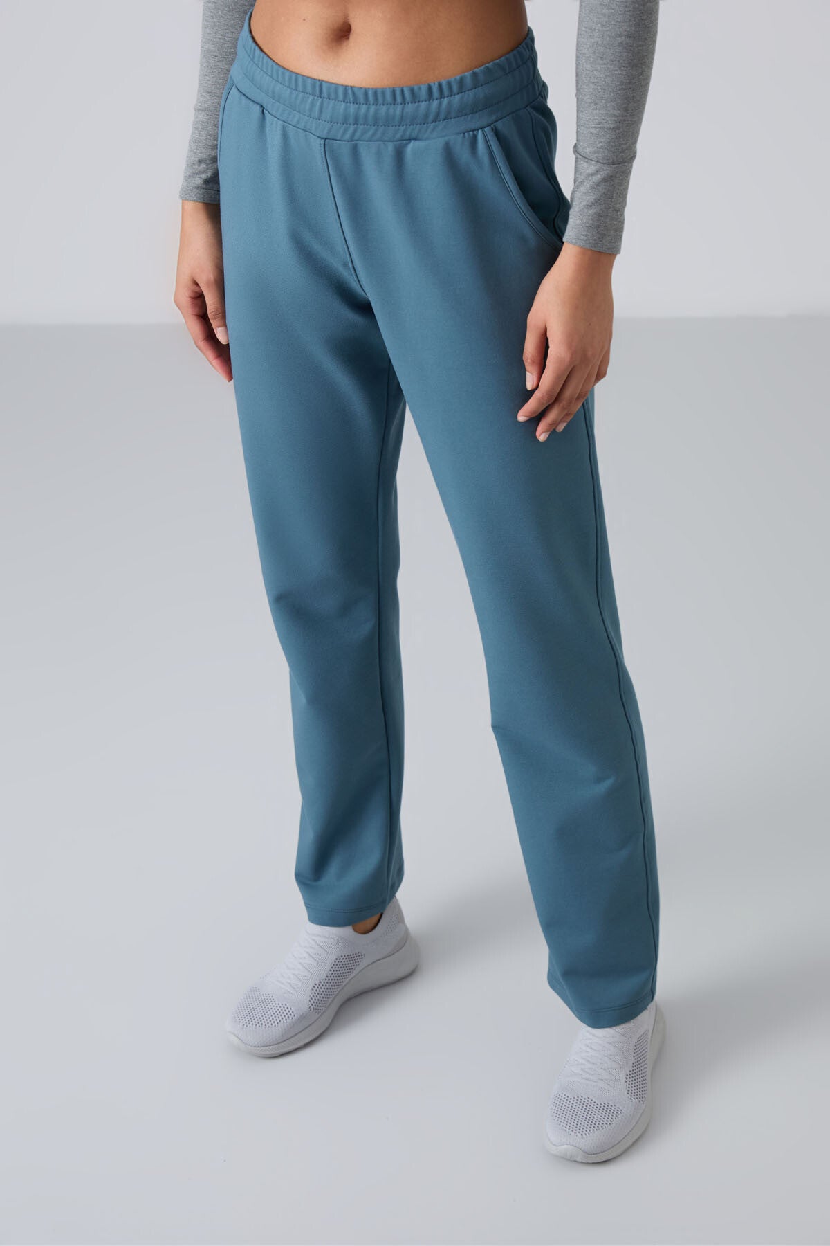 Forest Green High Waist Comfort Fit Classic Leg Women's Tracksuit Bottom - 94584