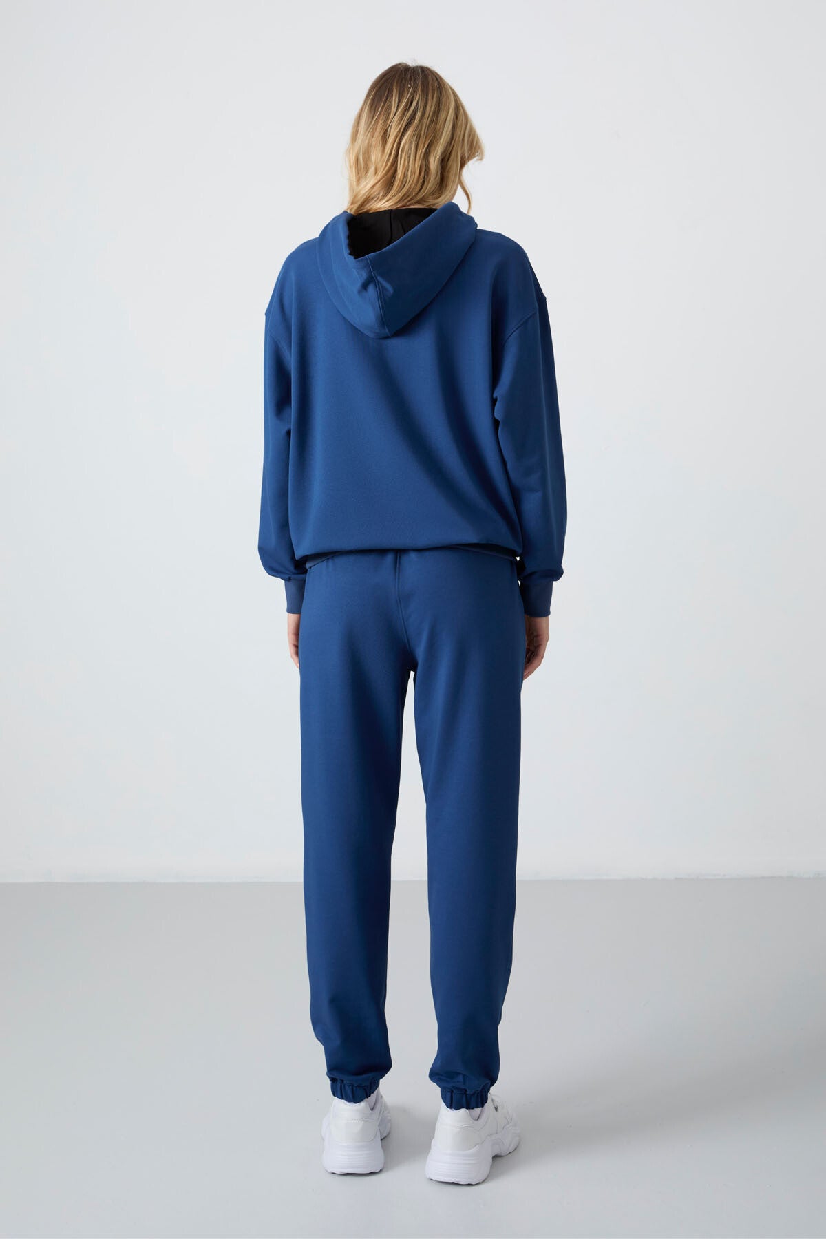 Parliament Hooded Kangaroo Pocket Oversize Elastic Cuffed Women's Tracksuit Set - 95288