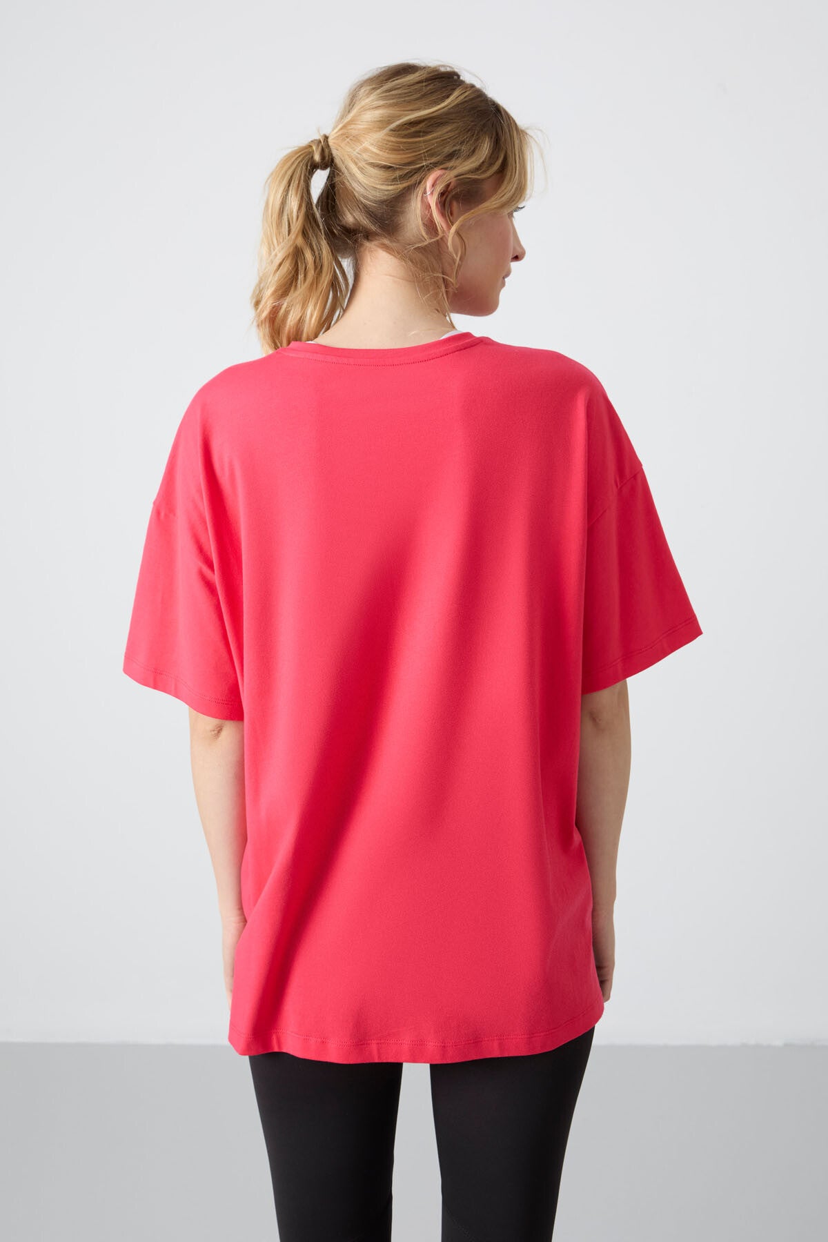 Rose Modal Soft Touch Oversize Fit Basic Women's T-Shirt - 97285