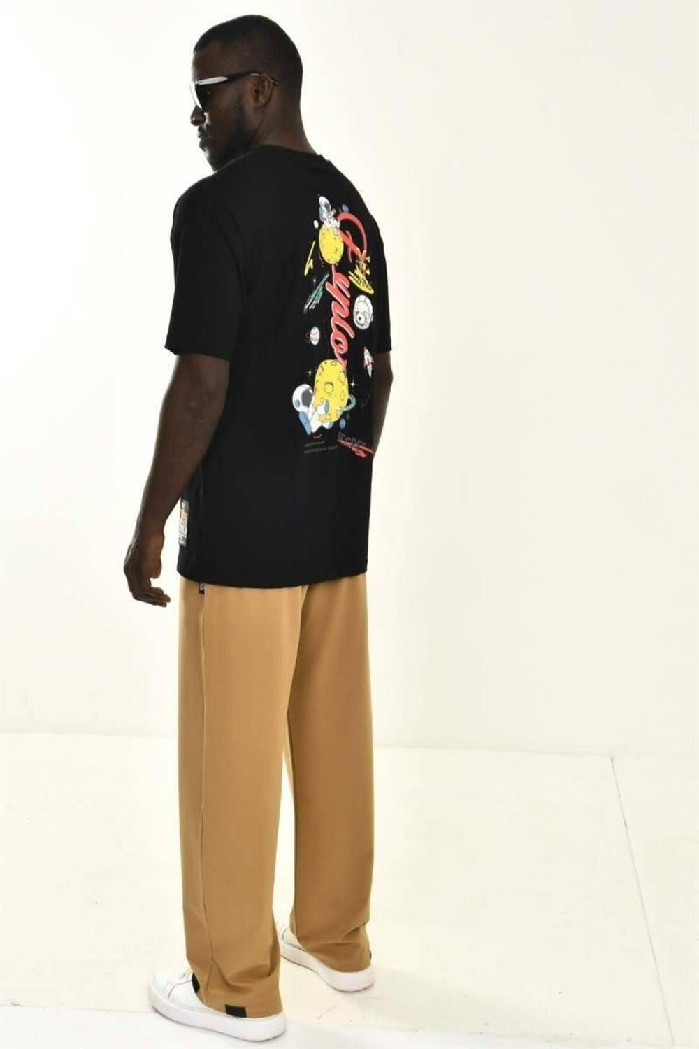Baggy Fit Basic Trousers