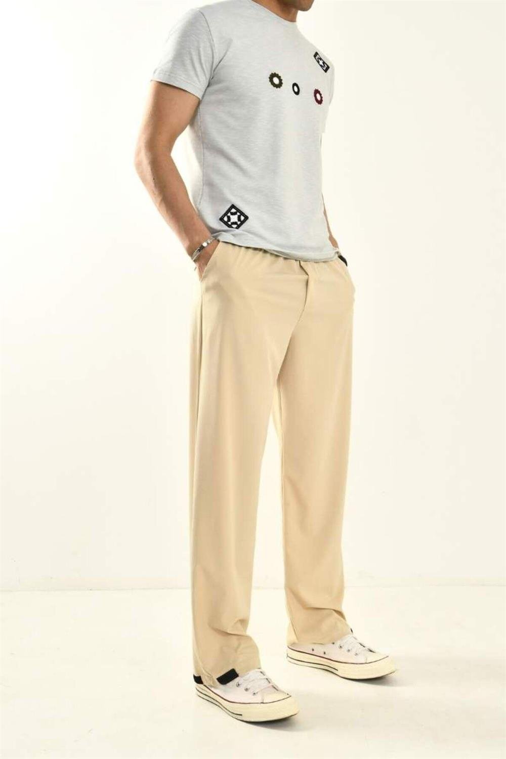 Baggy Fit Basic Trousers