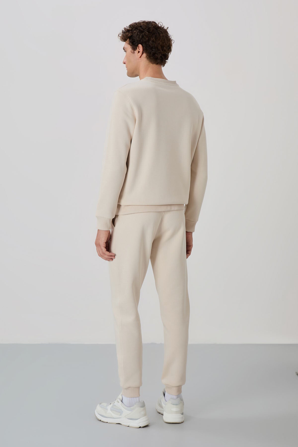 Andy Bej Sand-Colored Men's Tracksuit Set - 85190