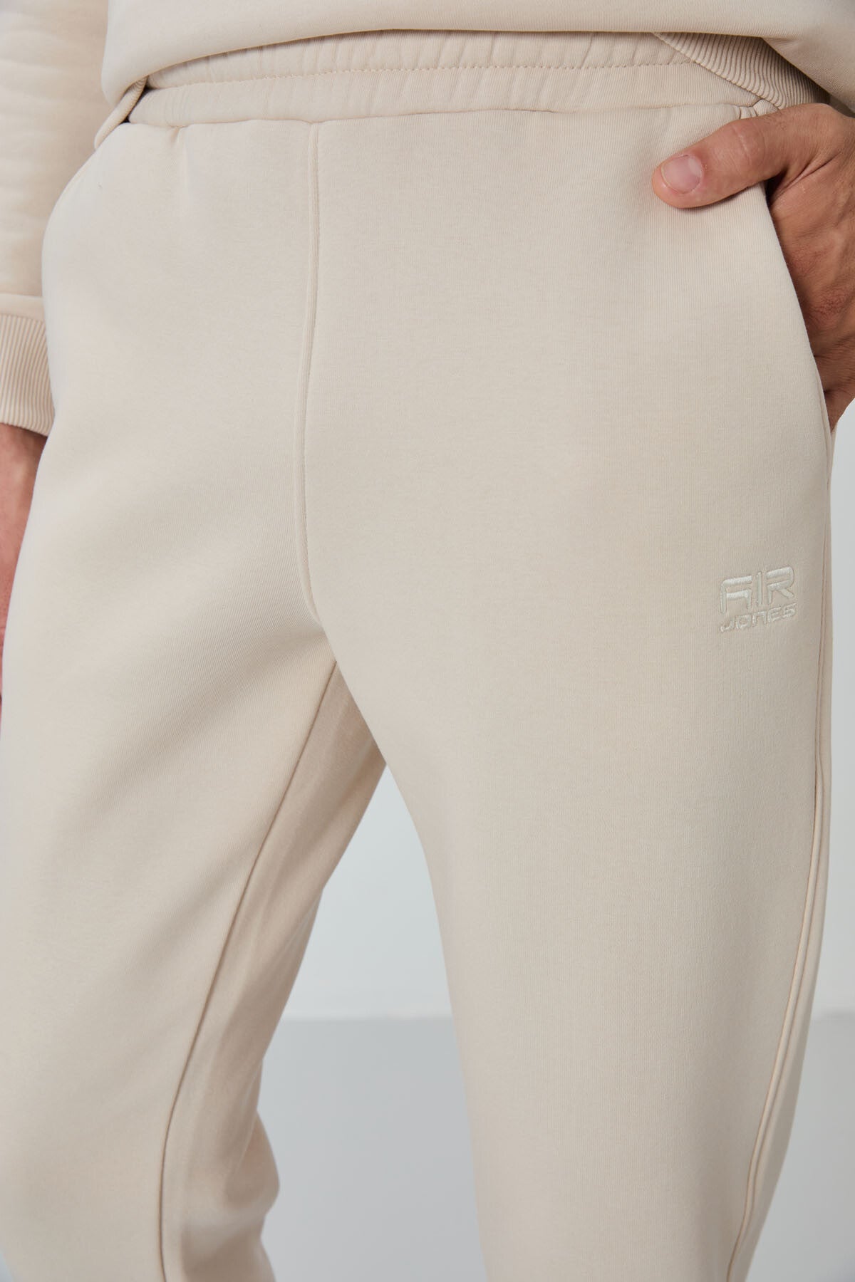 Andy Bej Sand-Colored Men's Tracksuit Set - 85190