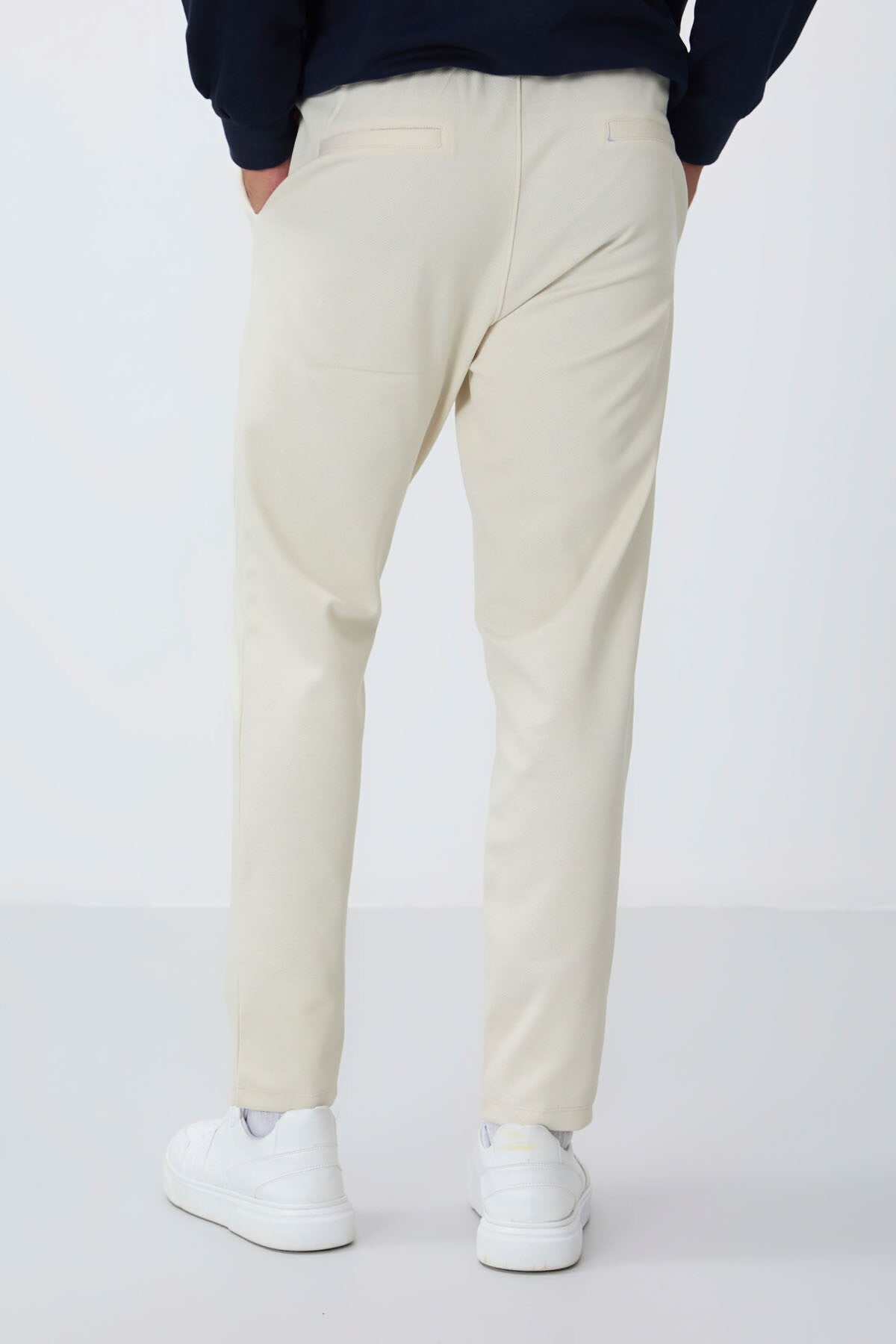 Textured Surface Standard Fit Men's Tracksuit Bottom - 82155