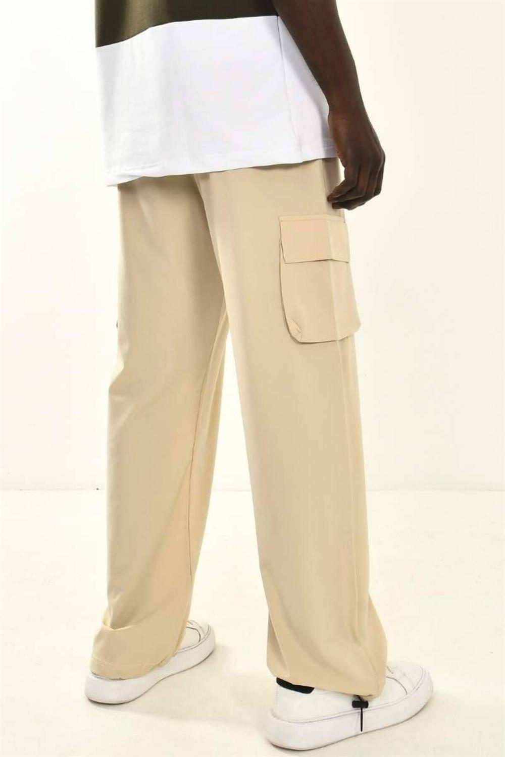 Cargo Pocketed Baggy Fit Trousers