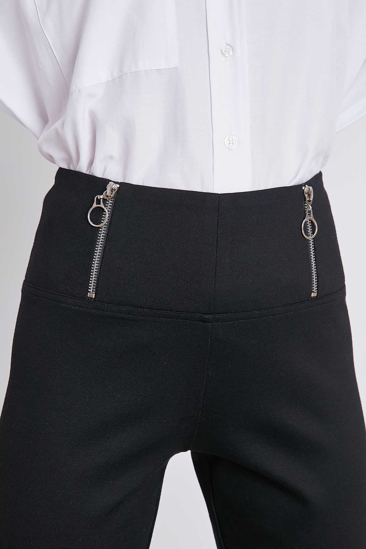 WAIST ZIP DETAILED HIGH WAIST TIGHTS