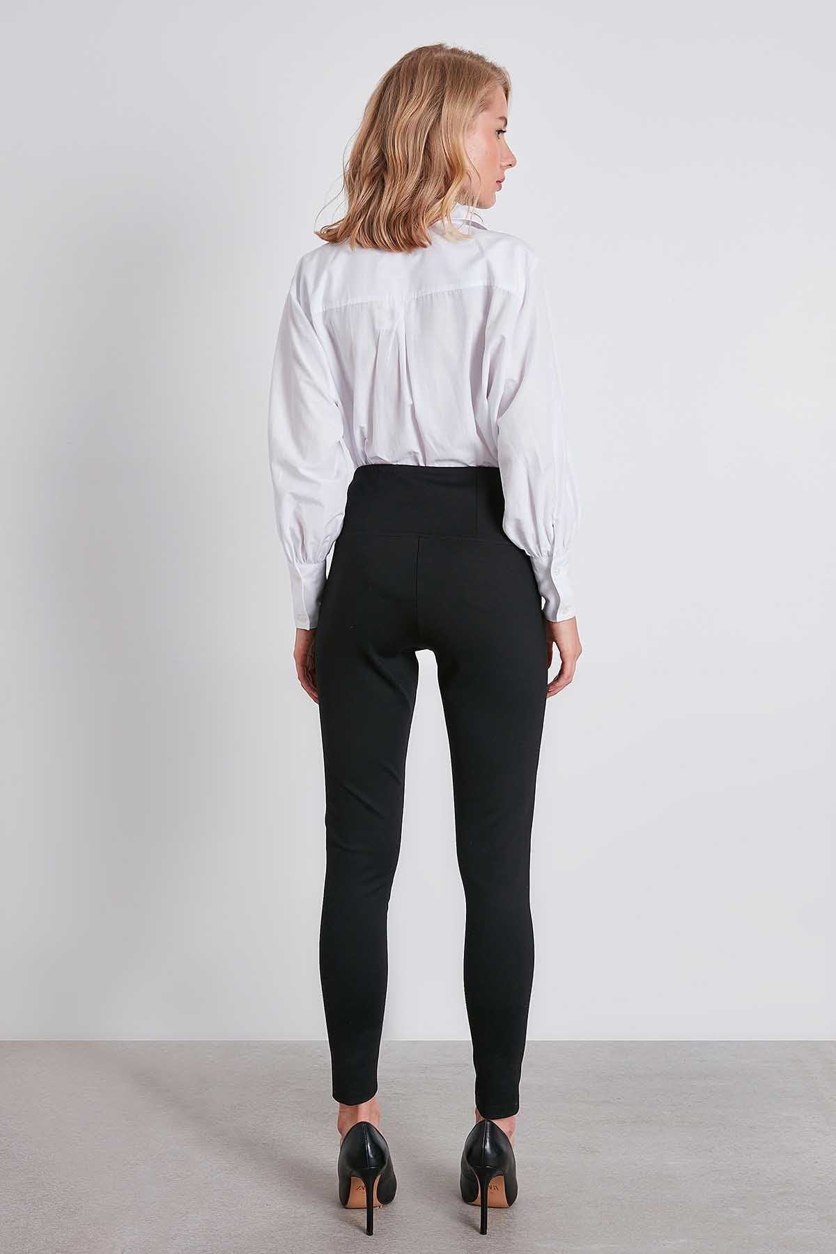 WAIST ZIP DETAILED HIGH WAIST TIGHTS