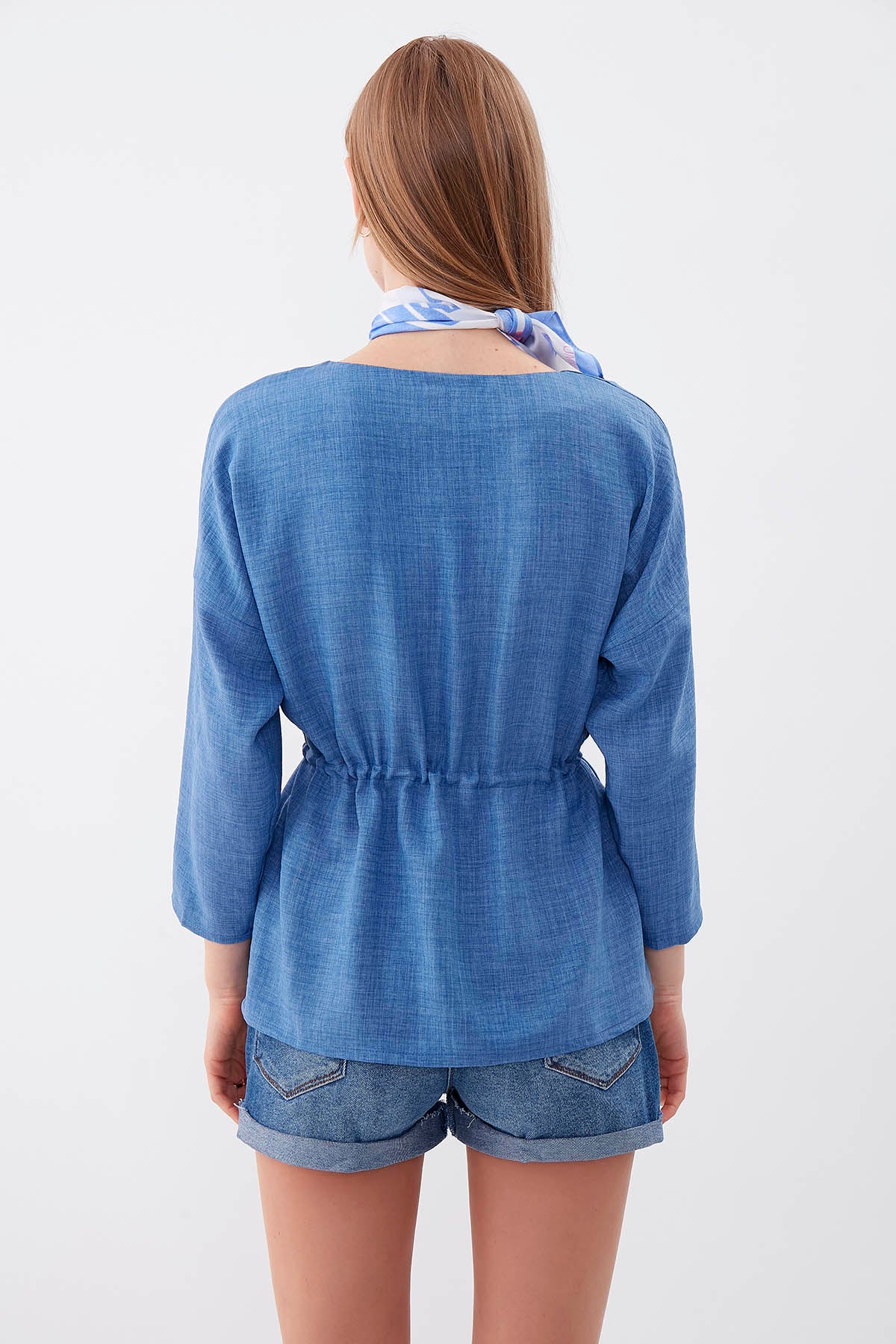 PLEATED BLOUSE