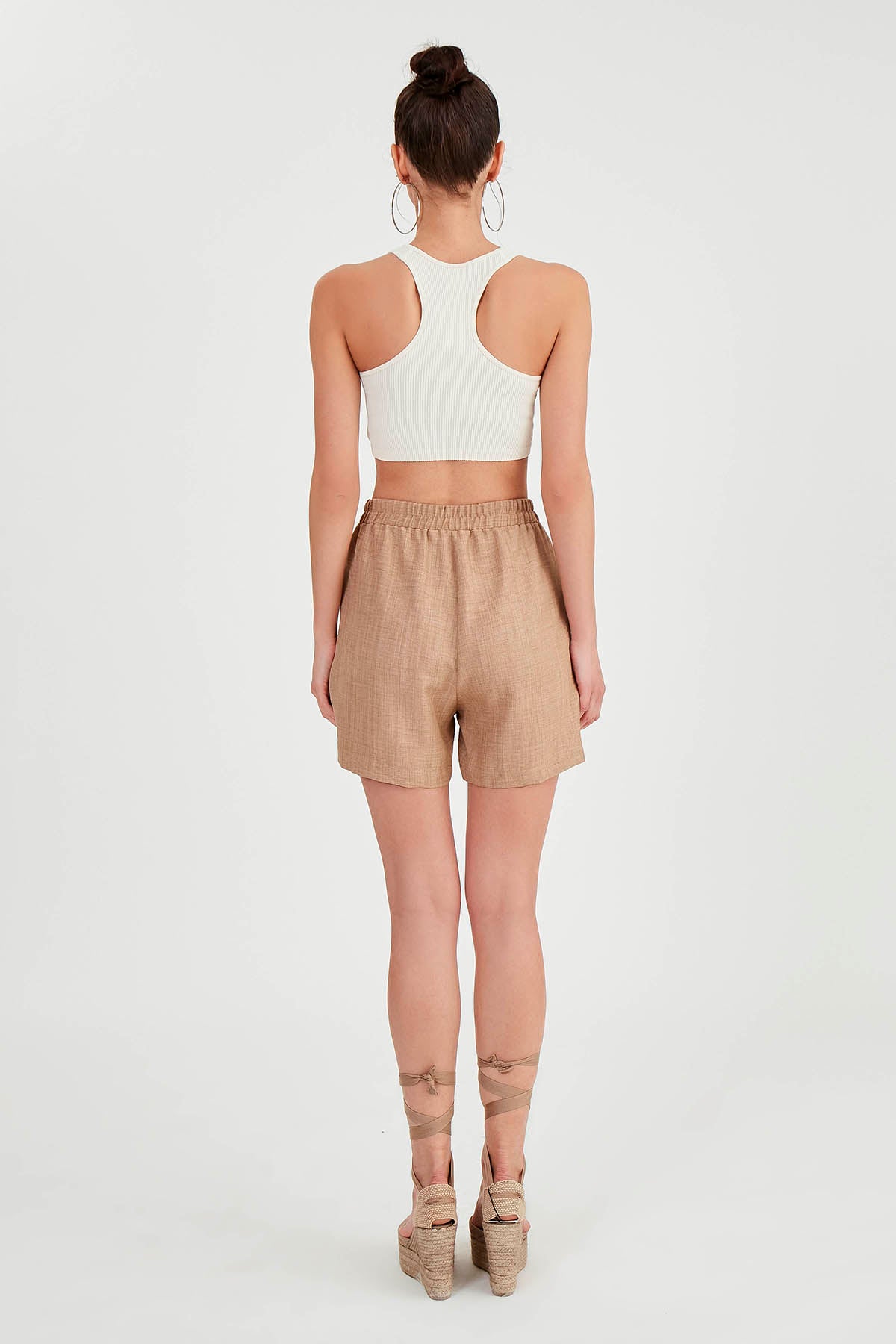 SHORTS WITH POCKET & ELASTANE WAIST