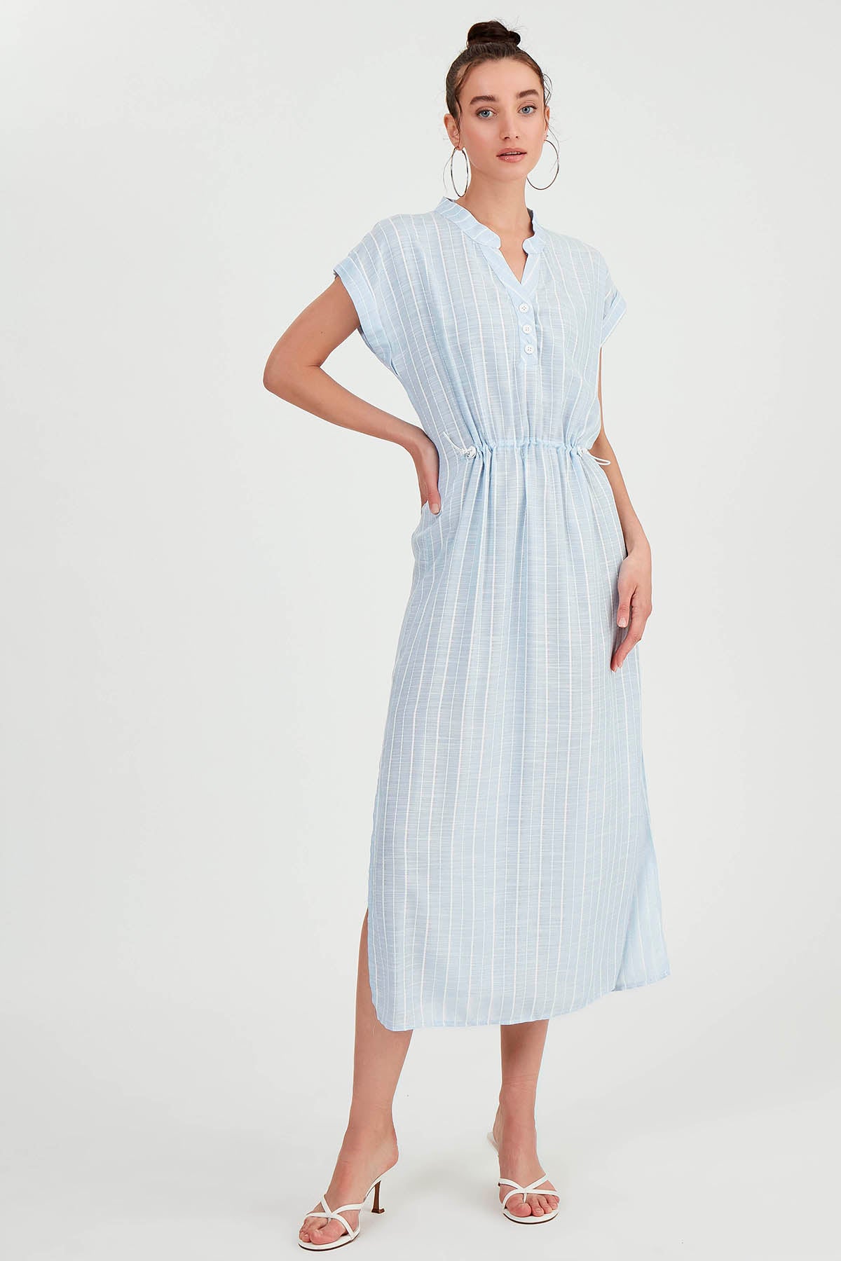 LONG DRESS WITH STRIPES