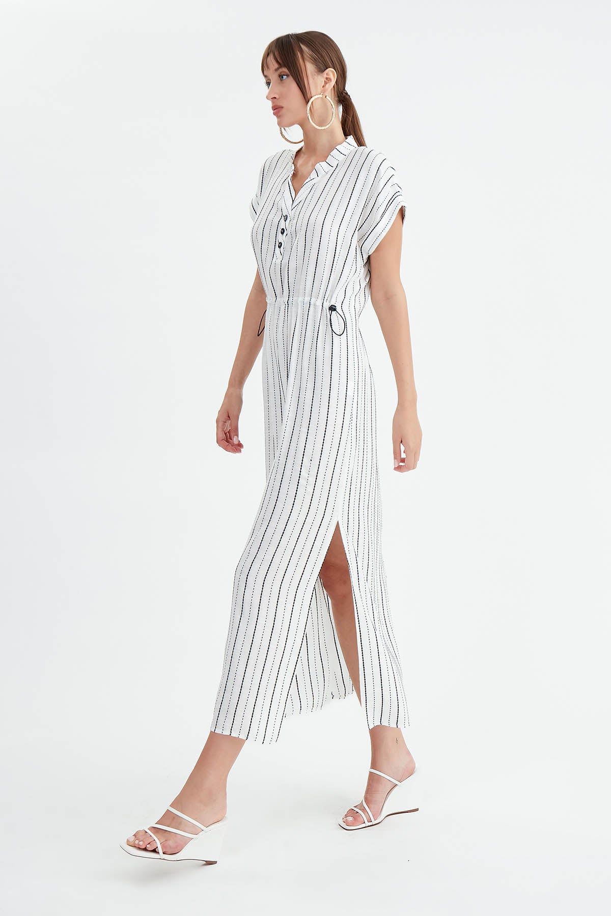 LONG DRESS WITH STRIPES