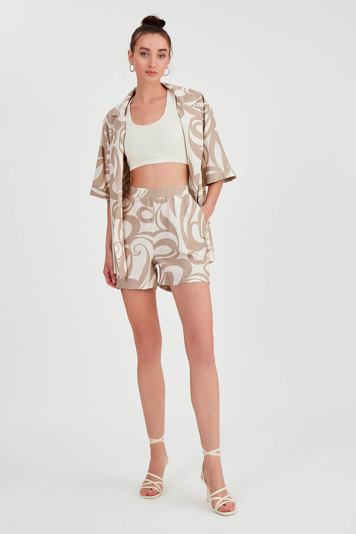 BELGIAN PATTERN SHORTS WITH POCKET