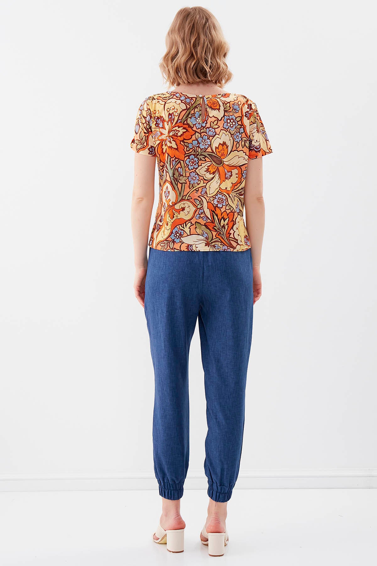 COMFY TROUSERS WITH ELASTANE WAIST AND ANKLES