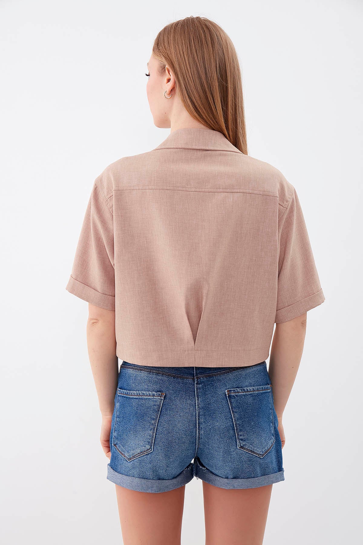 COMPACT SLEEVE CROP SHIRT