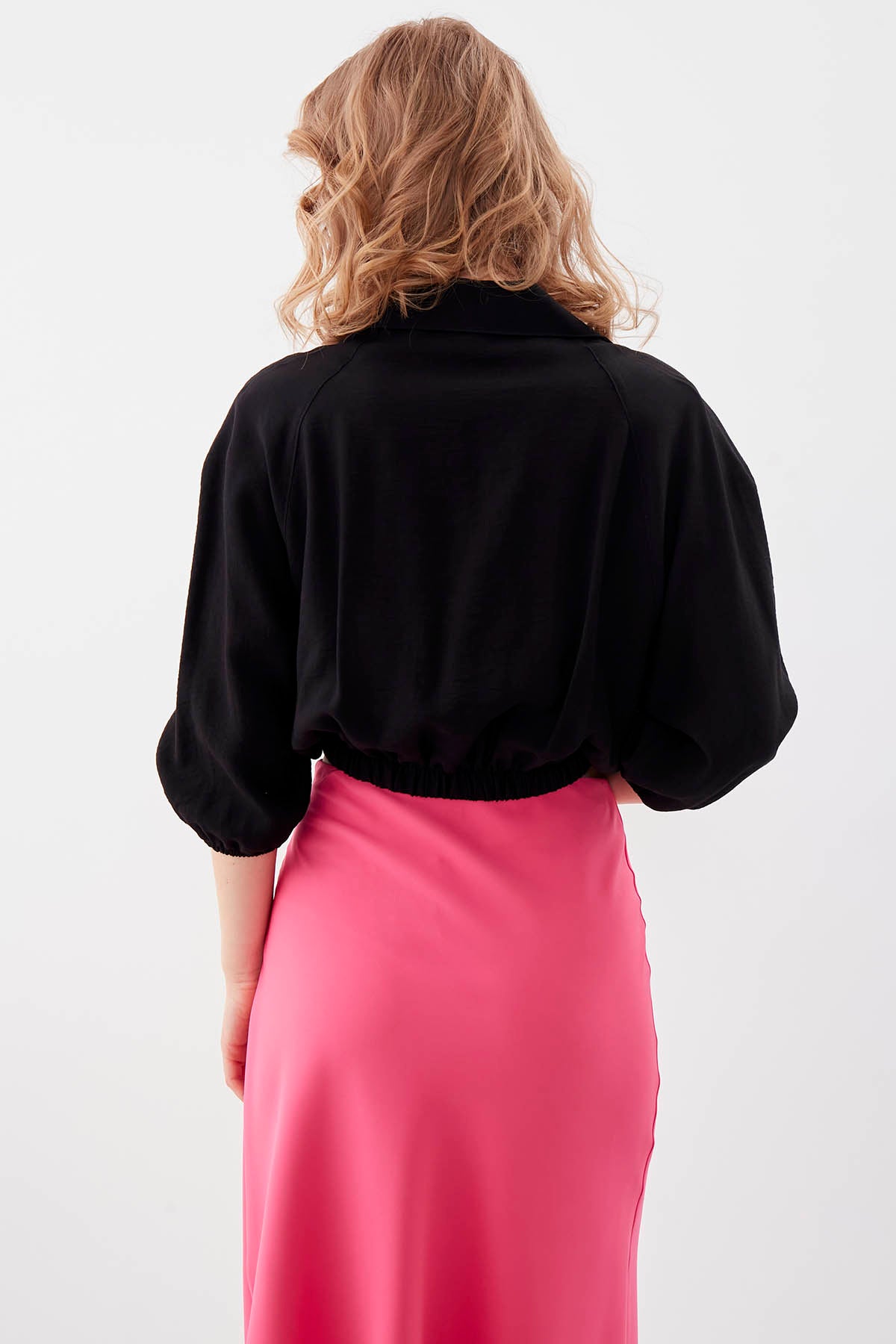 POCKETED SHIRT WITH ELASTANE WAIST