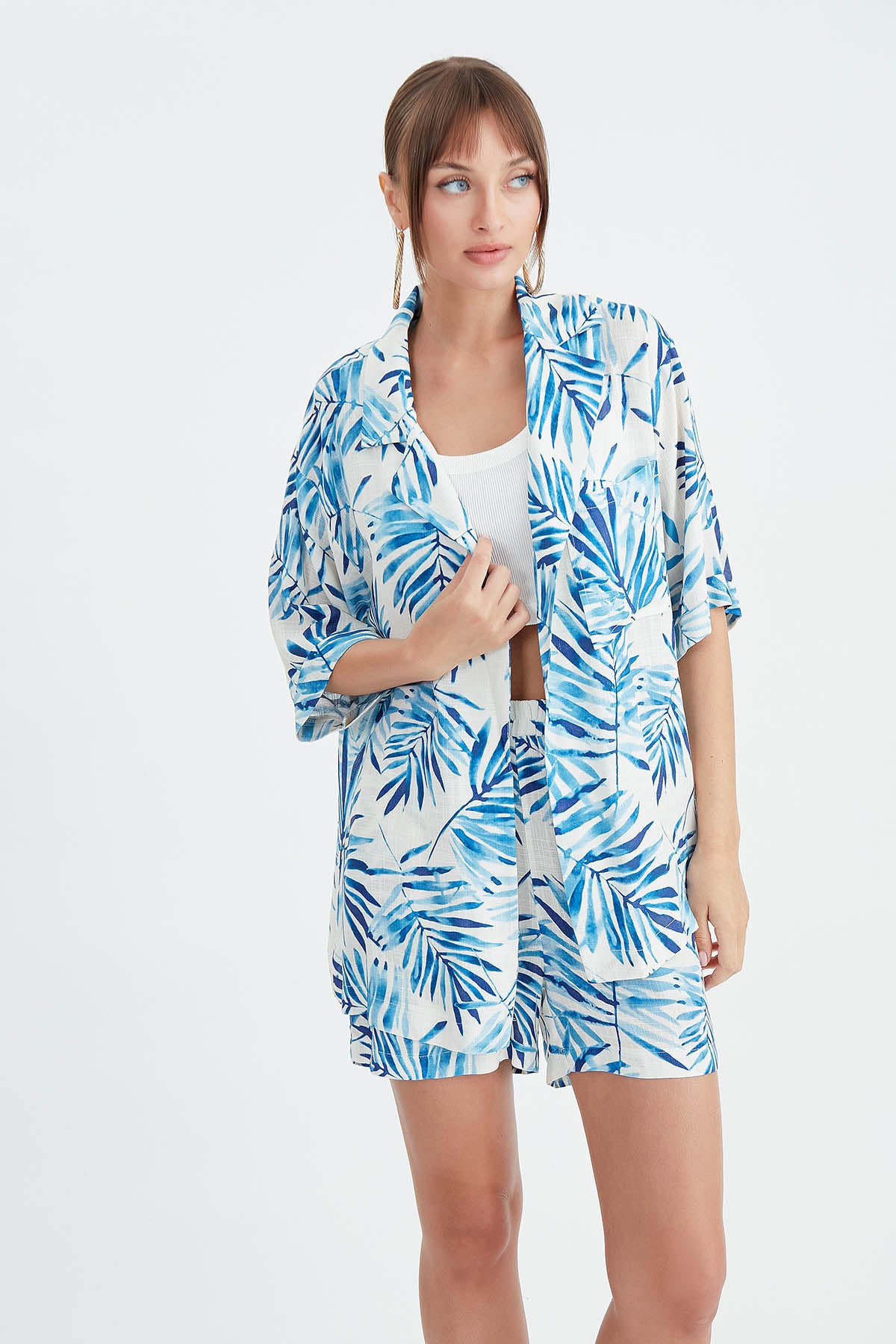 LEAF PATTERNED SALSA JACKET