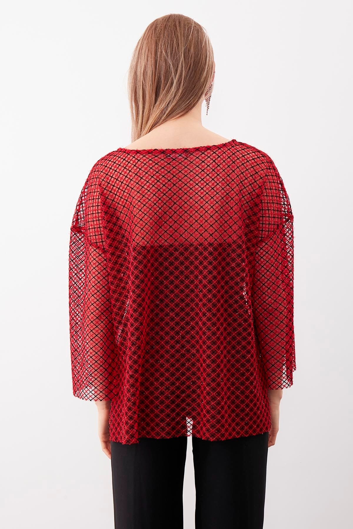 TRANSPARENT PATTERNED BLOUSE