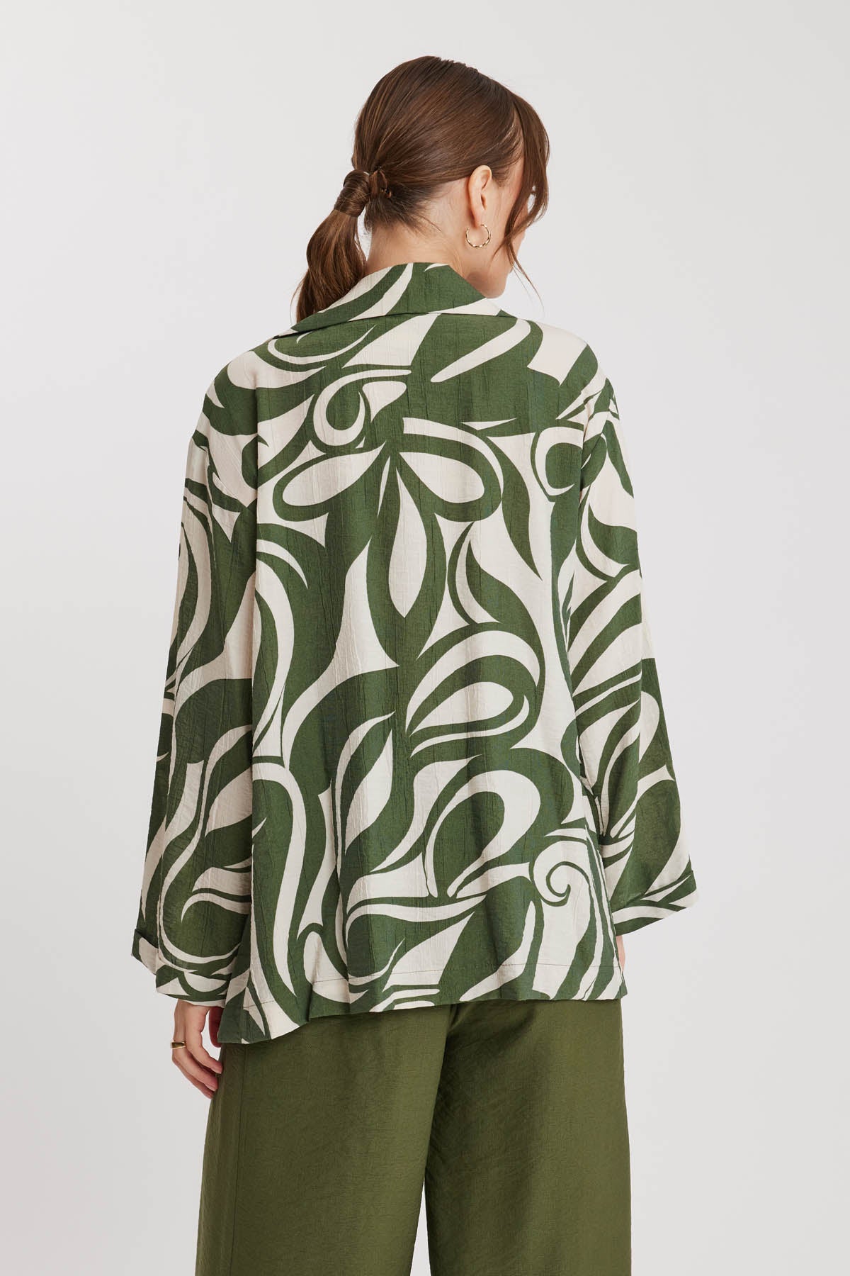 CRINKLE JACKET WITH PATTERN