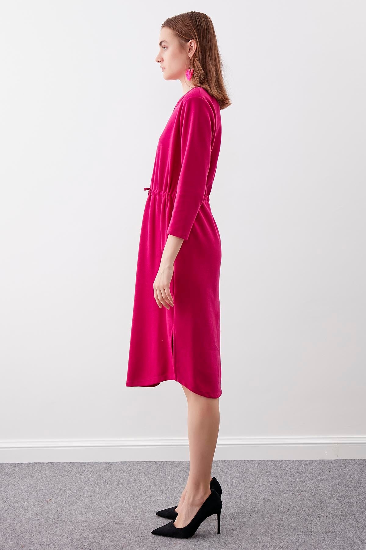 KNITTED DRESS WITH BUTTONS