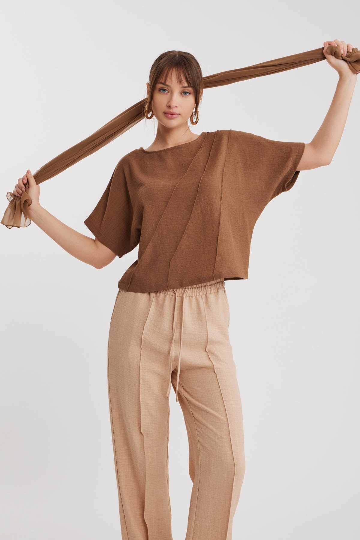 LOW SHOULDER DETAIL BLOUSE