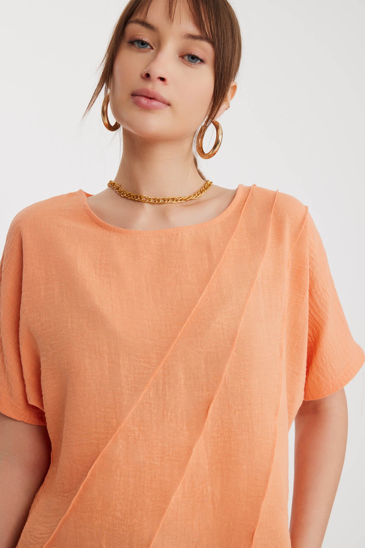 LOW SHOULDER DETAIL BLOUSE