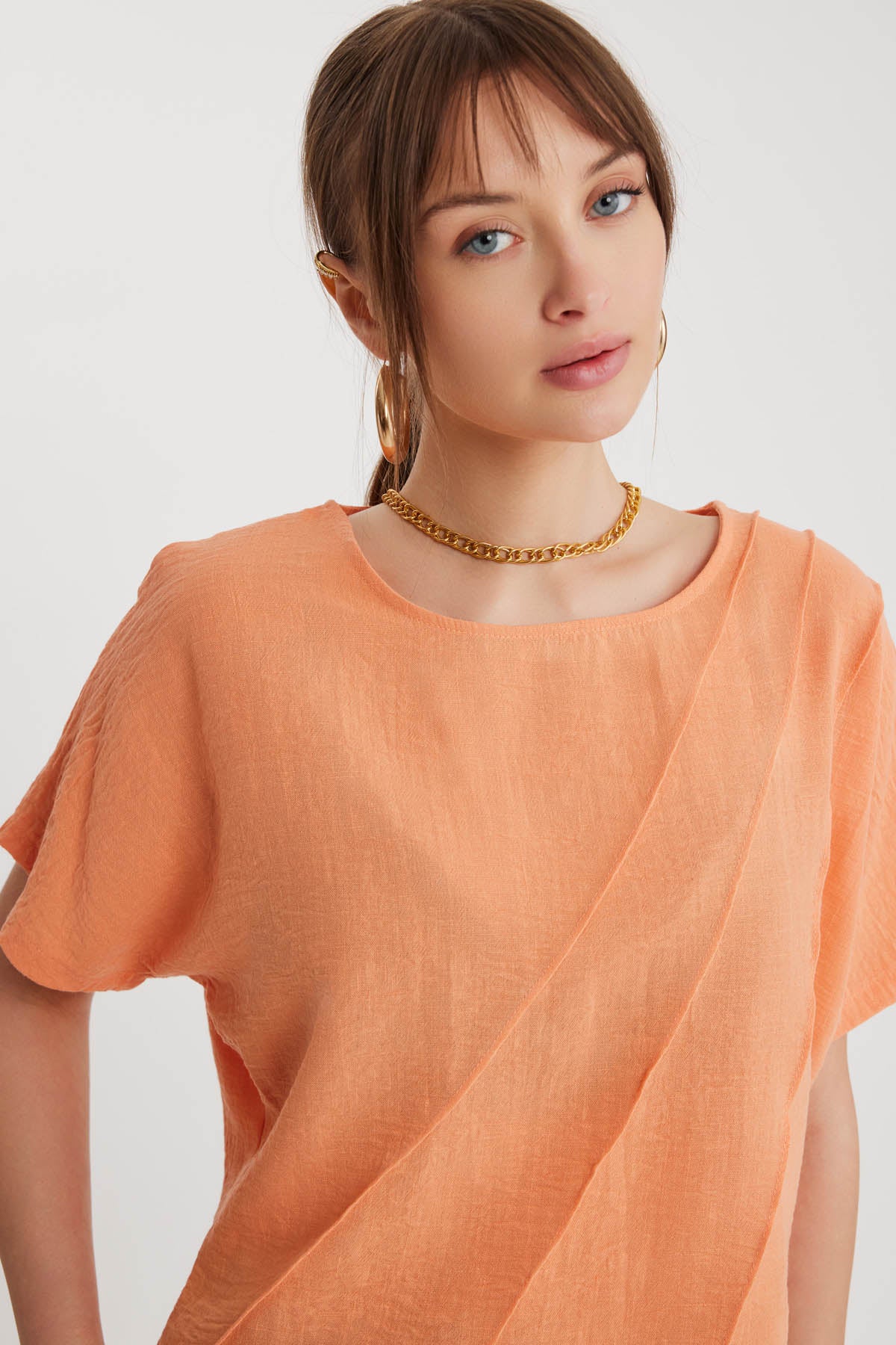 LOW SHOULDER DETAIL BLOUSE