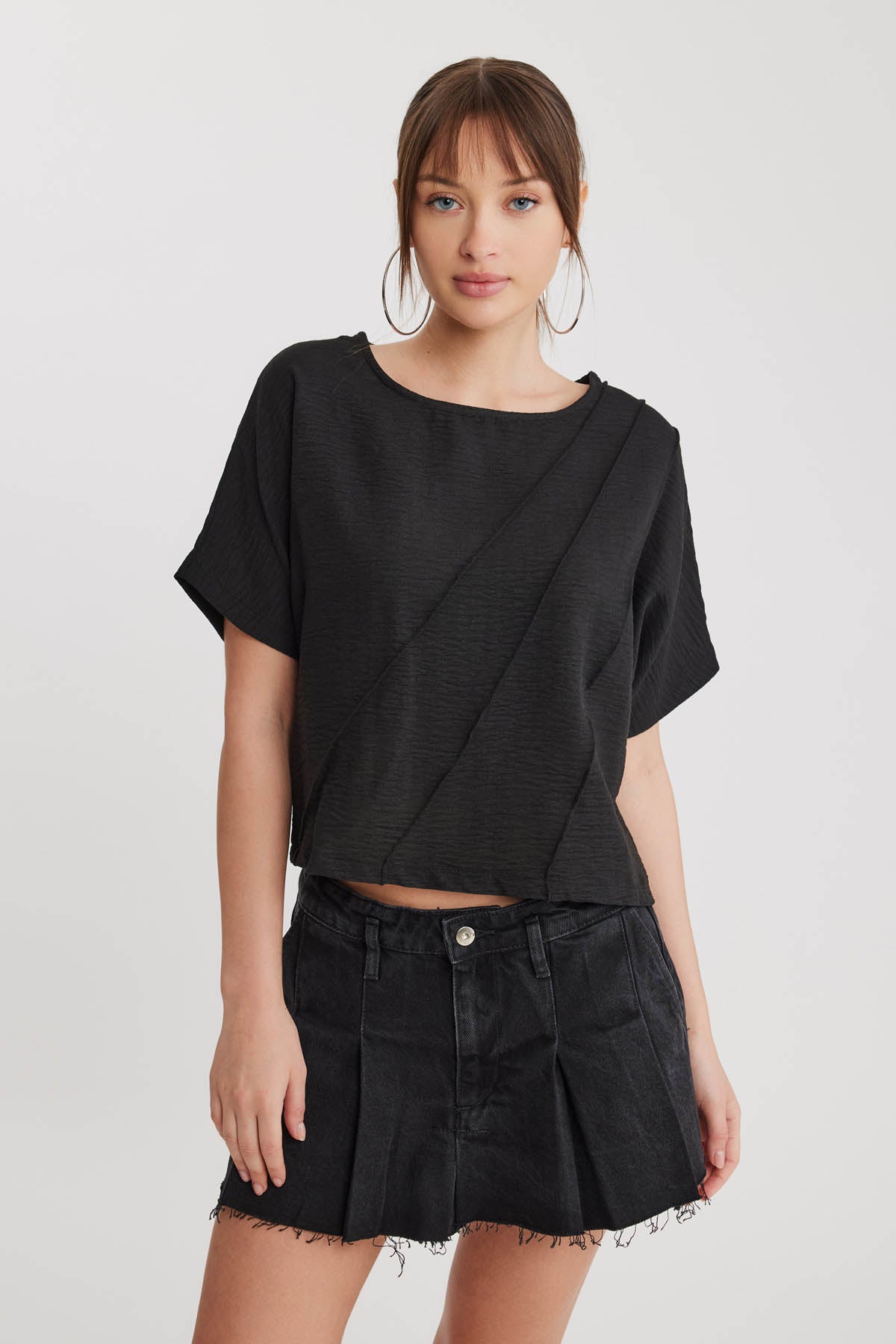 LOW SHOULDER DETAIL BLOUSE