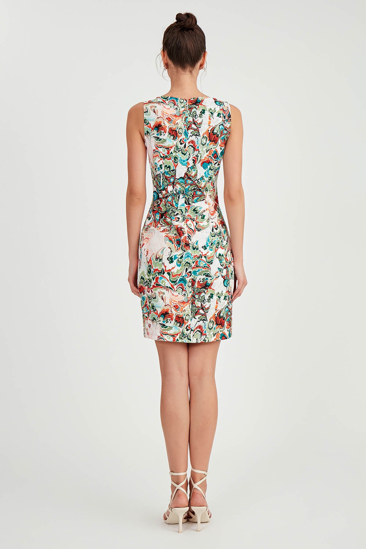 EBRULI PATTERN SLEEVELESS DRESS