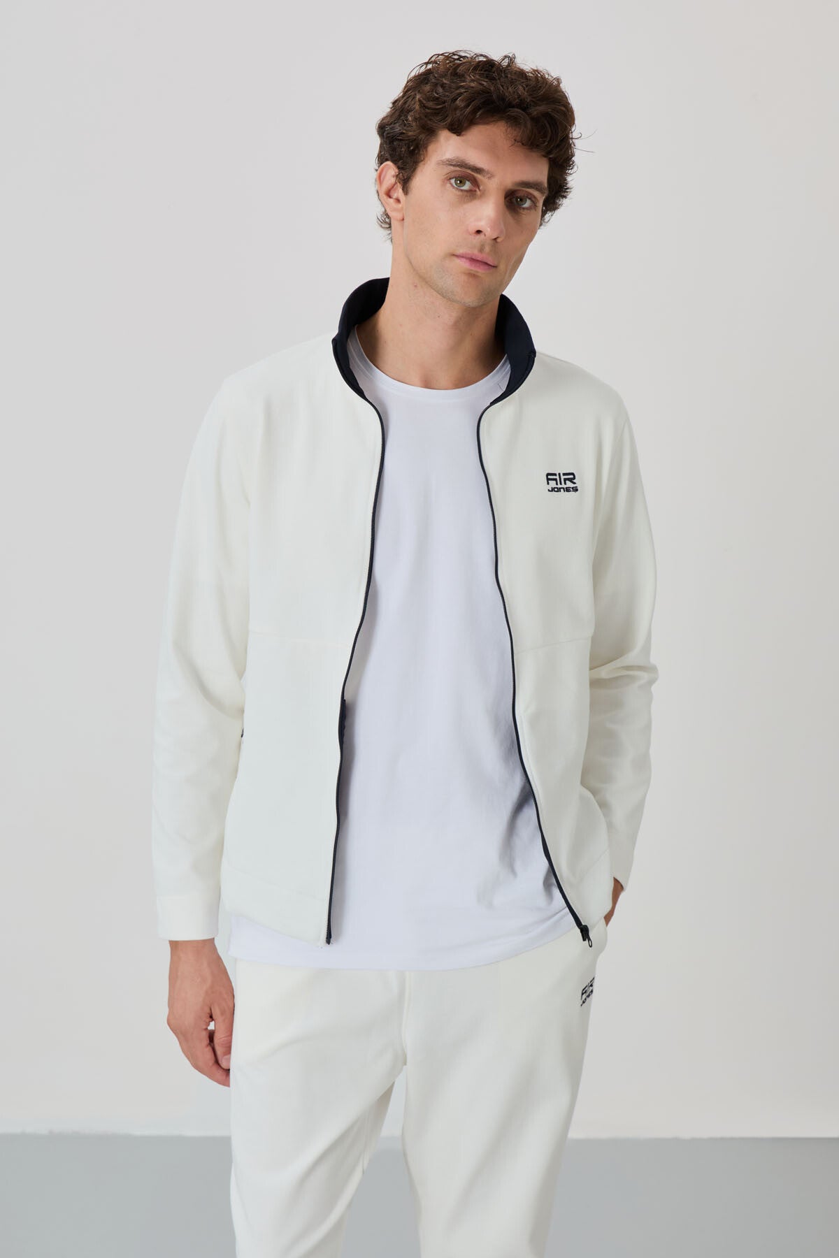 Carlos Ekru Standard Fit Men's Tracksuit Set - 85209