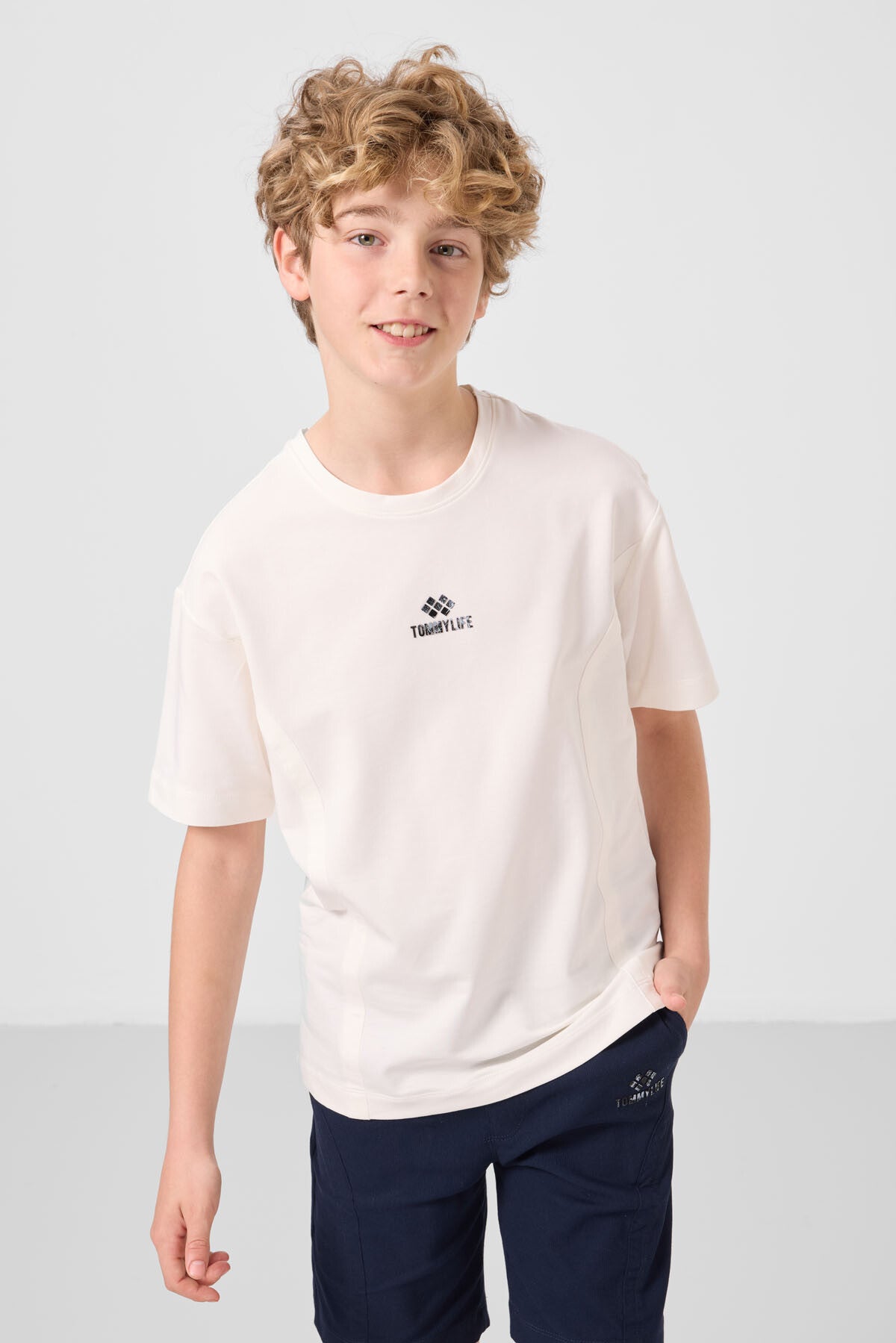 The oversized cotton oversized fit woven lightweight elastic Chino shorts set - 11276