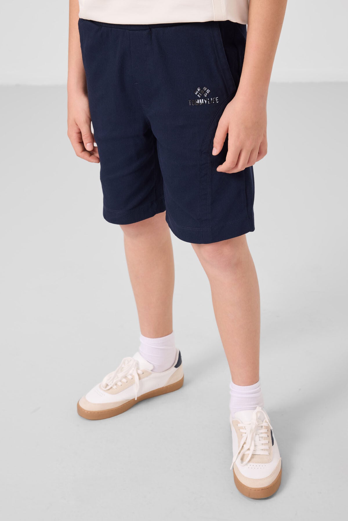 The oversized cotton oversized fit woven lightweight elastic Chino shorts set - 11276