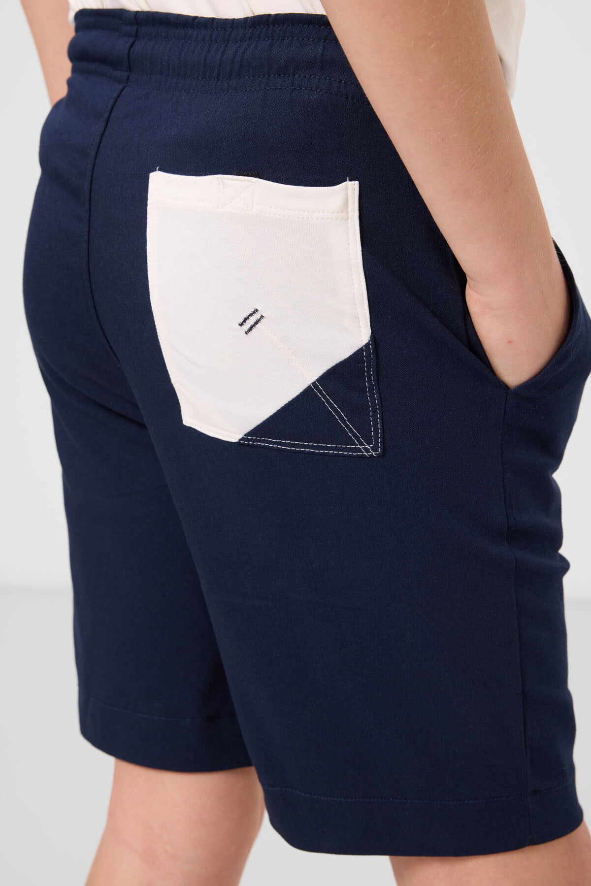 Cotton oversized fit woven lightweight elastic Chino Shorts set - 11278