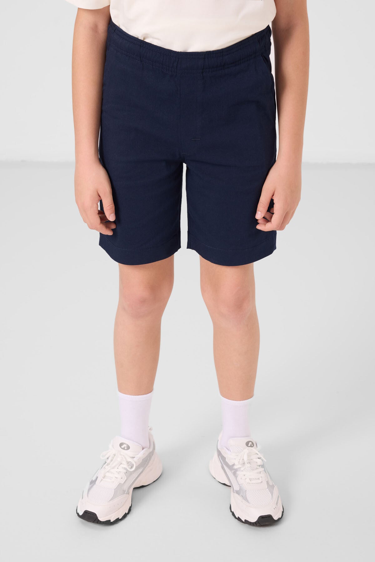 Cotton oversized fit woven lightweight elastic Chino Shorts set - 11278
