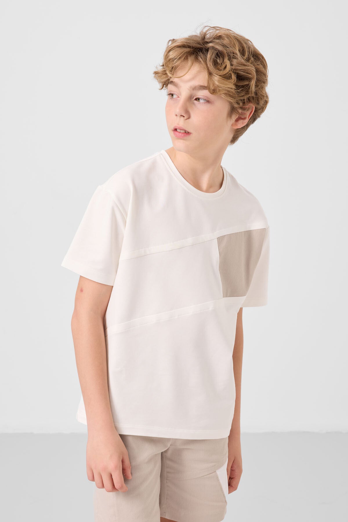 Oversized Fit Weaving Lightweight Flexible Chino Shorts Set - 11275